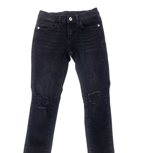 Art Class Girls Jeans 8 Black Skinny Distressed Denim Pants Stretch Dark Wash - Picture 3 of 12