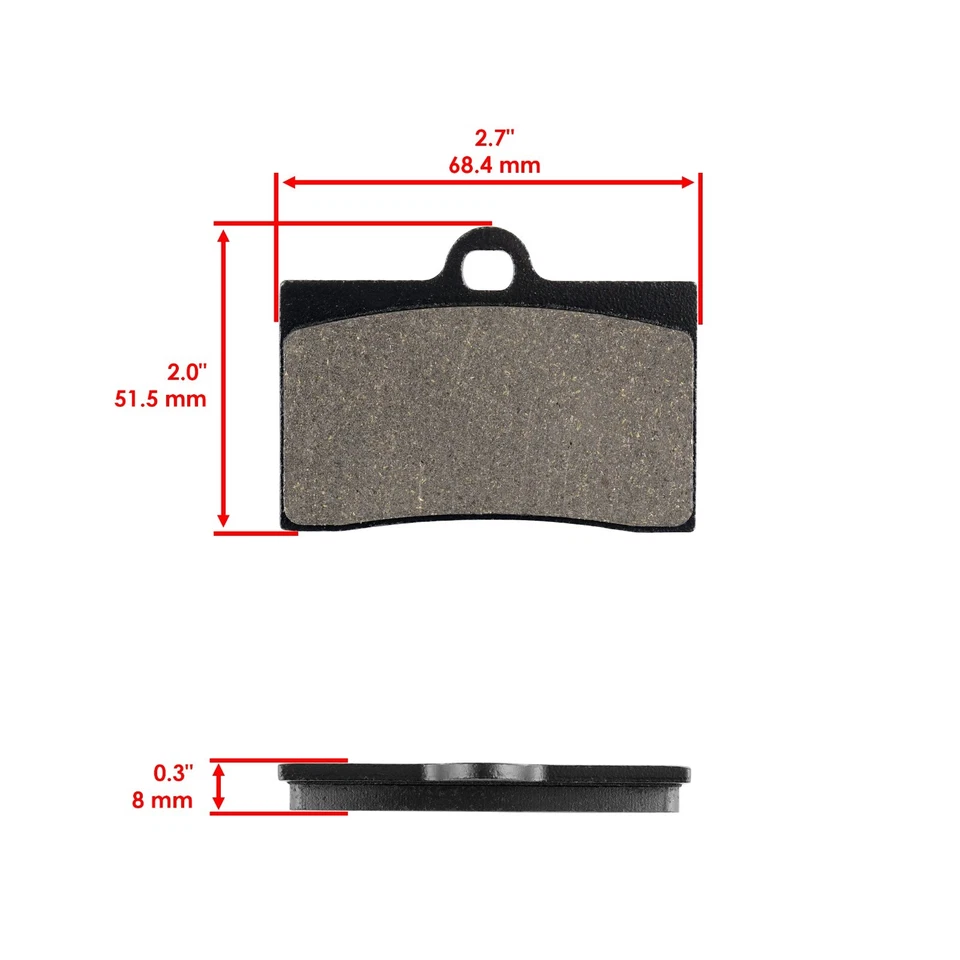 Pastillas de freno delanteras y traseras para Moto-Guzzi California Jackal 1100 1999 2000 2001 Foto 3 de 4