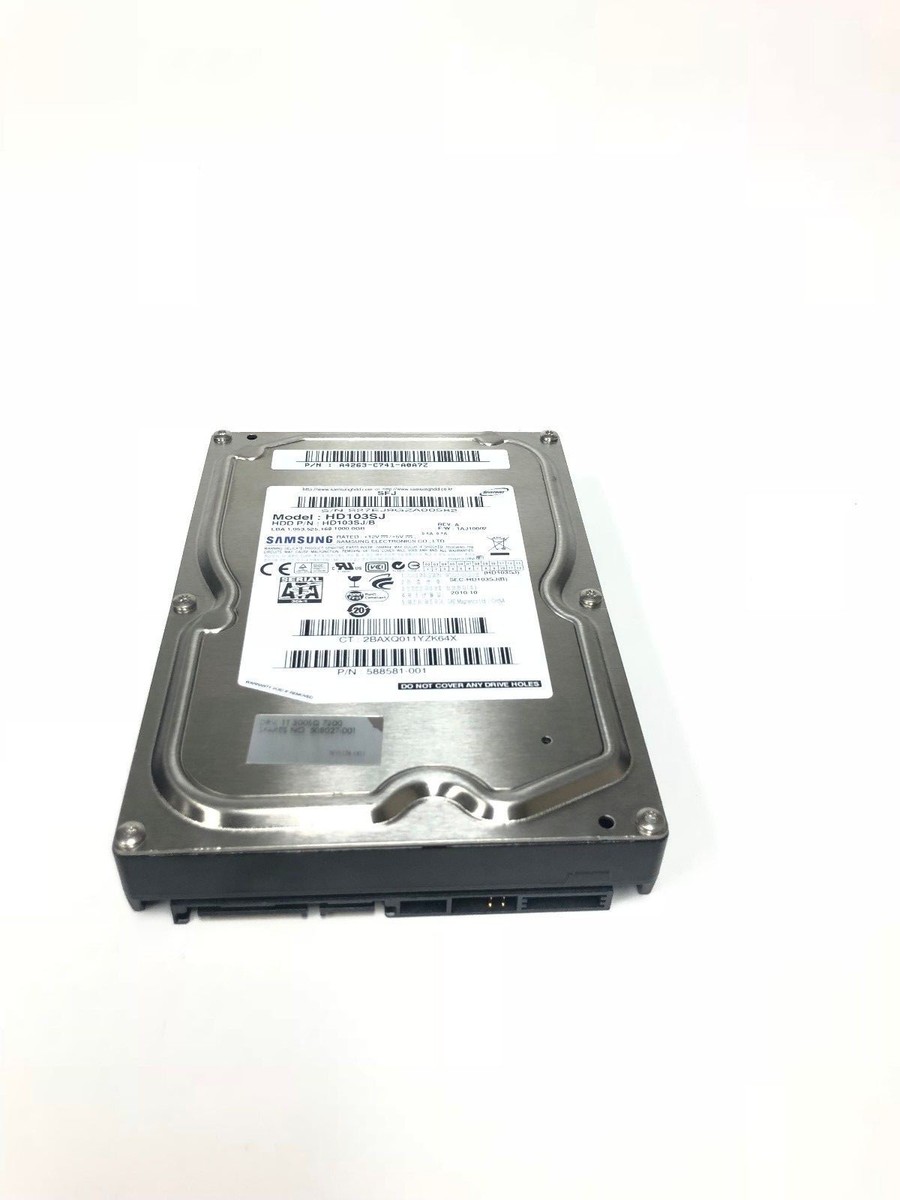 588581-001 Samsung HD103SJ 1TB, 7200RPM 32MB, SATA Hard Drive  HD103SJ/B