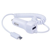 Kfz-LadegeräT ZigarettenanzüNder Micro Usb Kabel Fast Charge Galaxy Weiß A116