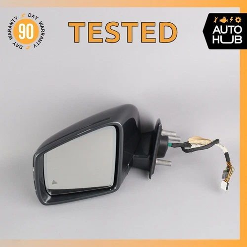 11-12 Mercedes X164 GL450 Left Side Rear View Door Mirror w/ Blind Spot OEM