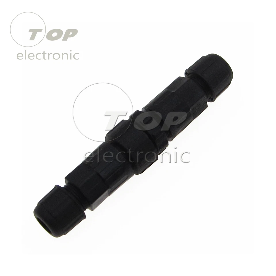 M14-4 IP67 IP68 4 Pin impermeable Electric Cable Plug Socket Connector - Image 2 of 4