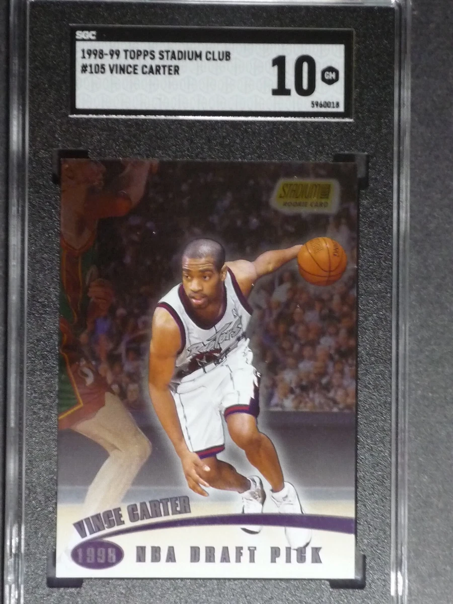Vince Carter Basketball Grade 10 Rookie Sports Trading Cards