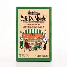 Cafe Du Monde Decaf Coffee and Chicory Single Serve Cups (for Keurig) - 12 Count