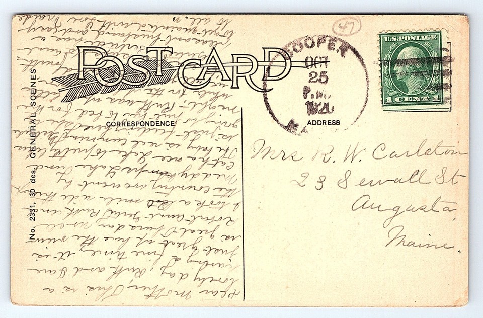 Postcard The Old Homestead Near Cooper Maine ME eBay