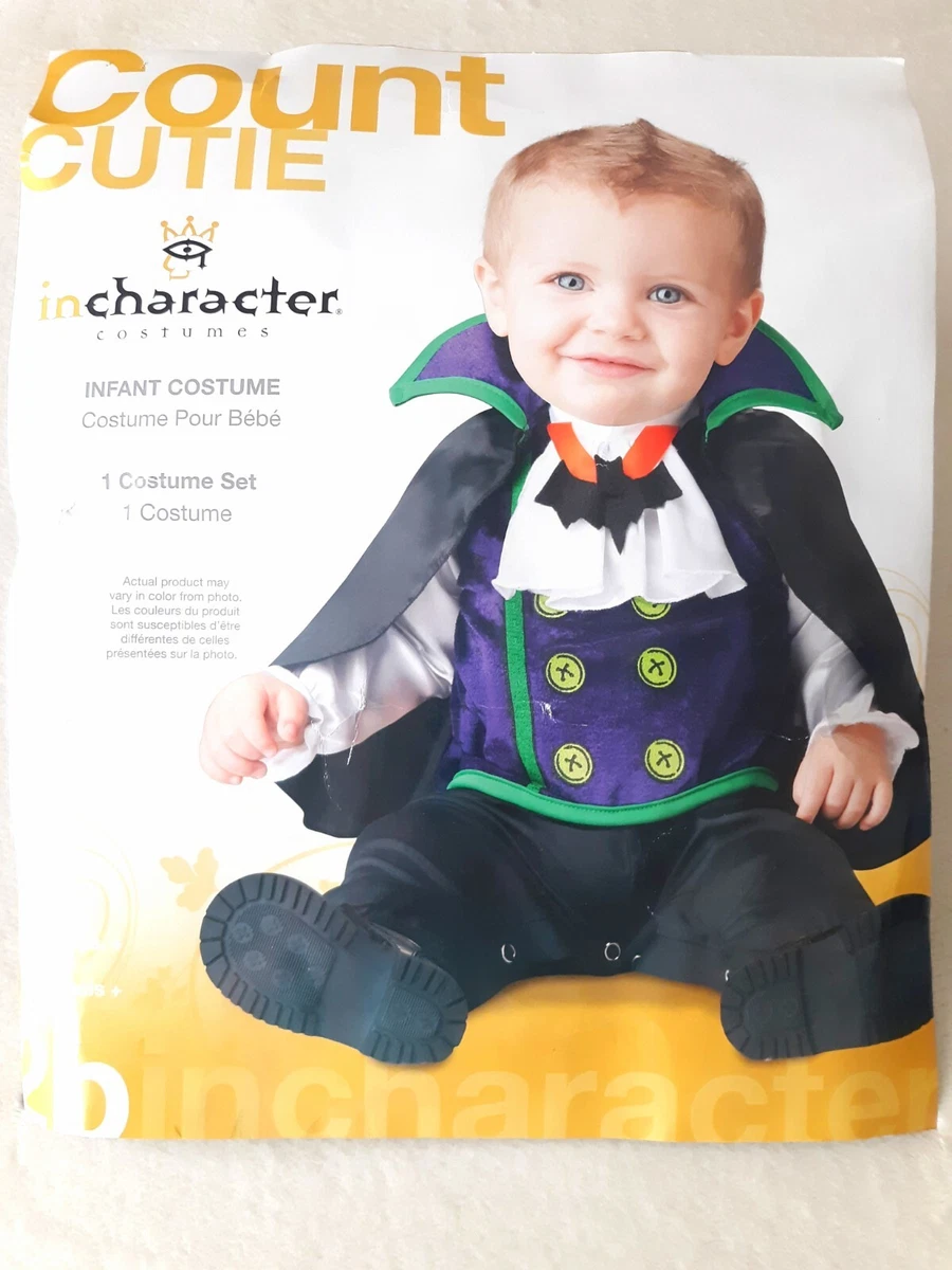 Count Cutie Vampire Dracula Halloween Costume Boys Kids