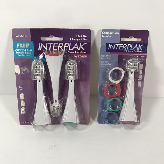 Conair Interplak 3 Twiston Toothbrush Replacement Brush Heads 91000
