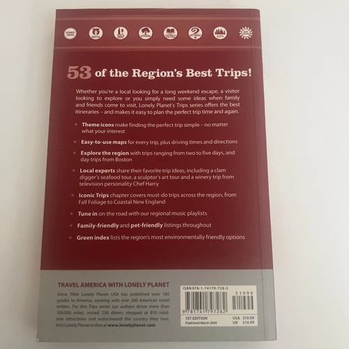 Lonely Planet New England Trips: 53 Themed Itineraries 1012 Local Places to See  - Bild 2 von 2