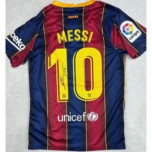 Nike FC Barcelona 2020-21 Home Jersey Messi 10 Blue Red Mens Small CV7891-411