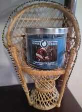 Rare Goose Creek "Waiting For Santa" 14.5 oz 3 Wick Jar Candle Christmas 