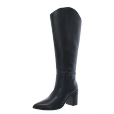 New Sarto Franco Sarto Womens Ticada in Black Leather Knee-High Boots Size 10