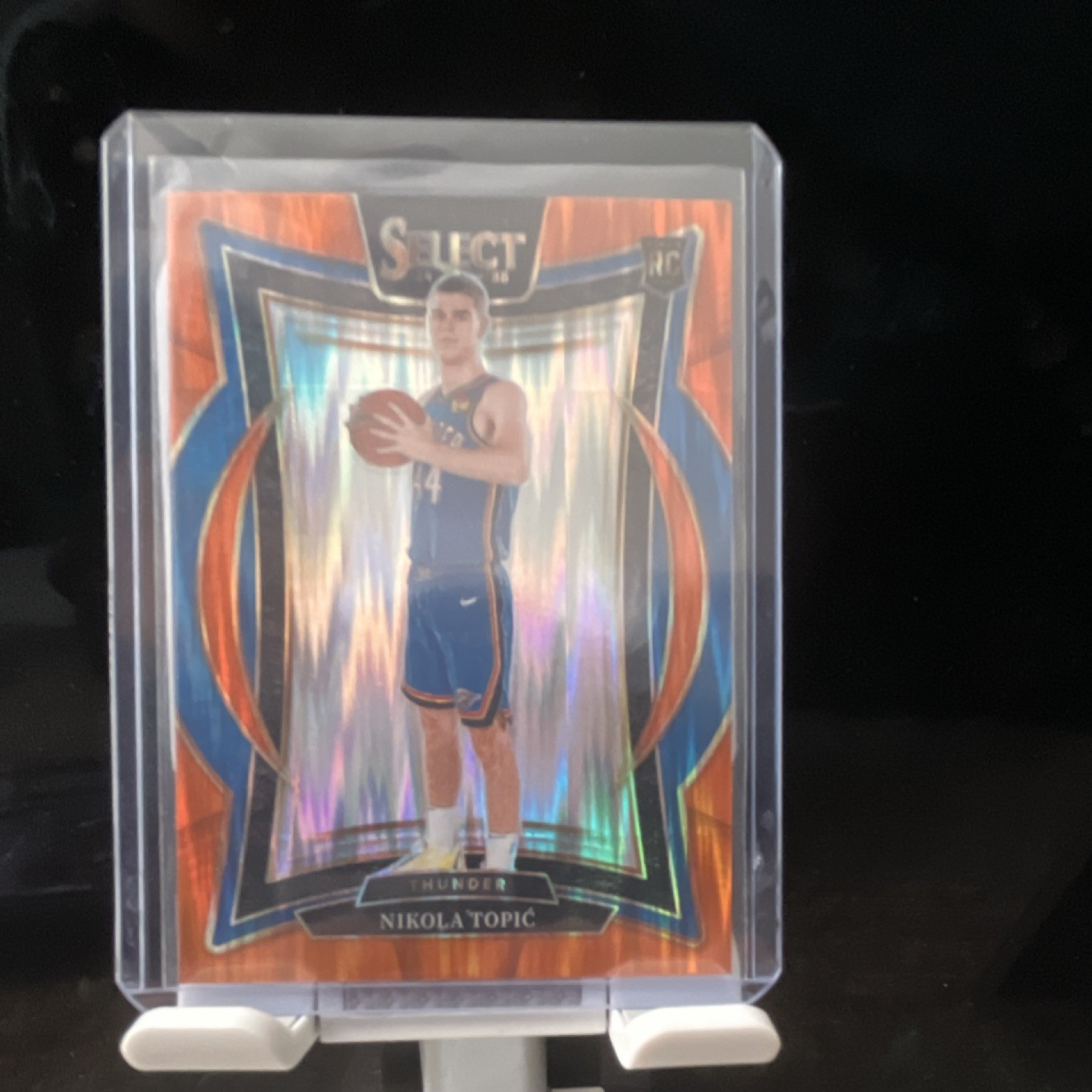 Panini 2024-25 Select Nikola Topic Orange Flash Prizm Rookie #89 Thunder NBA