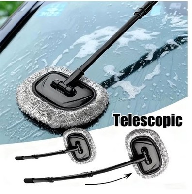 Telescopic Car Wash Mop Brush | Long Handle, Retractable, Bendable Car Cleaner T