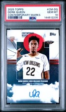 2025 TOPPS CONTEMPORARY MARKS #CM-DQ DERIK QUEEN ROOKIE RC PSA 10