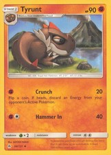 TYRUNT 68/131 UNCOMMON FORBIDDEN LIGHT POKEMON LIGHTLY PLAYED