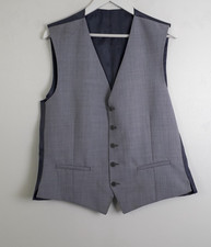 Image of Ted Baker Men's Wool Rich Slim Fit Waistcoat Grey NEW