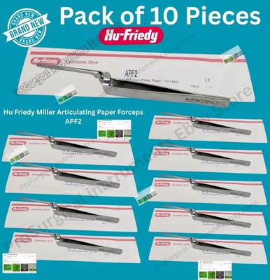 HU FRIEDY Dental Miller Articulating Paper Forceps APF2 Lot 10 X