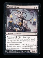* * 1x Throat Slitter x1 * * Betrayers of Kamigawa MTG VLP Very Lightly Played