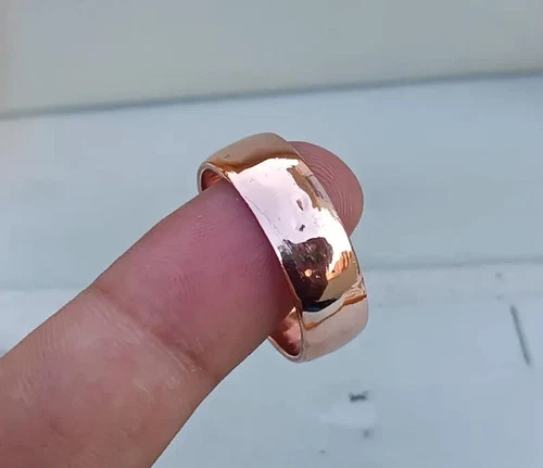 Solid Copper Ring Handmade Solid Wide Ring, Anniversary Gift Ring , All Size