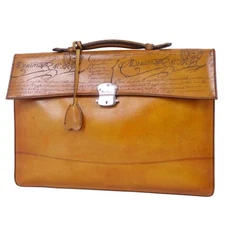 Berluti Bag Organ Period Ecritoile Briefcase Calligraphy Scrit Men Used MOLO-0