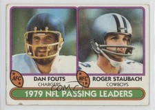 1980 Topps Passing Leaders Dan Fouts Roger Staubach #331 HOF 0bn8