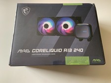 NEW MSi MAG Coreliquid A13 240 Liquid Cooling Dual 120mm Fans BLACK SEALED $85