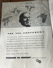 Standard Oil Vintage Magazine Ads 1944 WWII