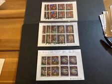 ICOLLECTZONE Switzerland B374/ / 401 blocks XF used Stained Glass (C300-34)