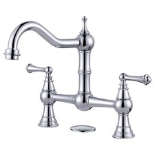 Wowow Chrome Kitchen Faucet For Sink 2 Or 3 Hole Solid Brass Kitchen Sink