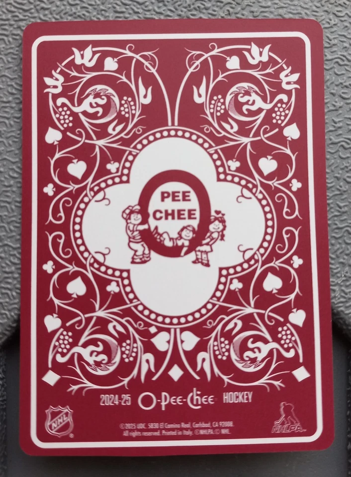 Cole Caufield Canadiens Right Wing 2024-25 O Pee Chee Playing Cards #8 Spades - Image 2 of 2