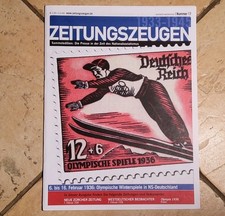 ZEITUNGSZEUGEN  Nr. 17 Olympische Spiele 1936 mit Olympia Plakat 🔴🔴🔴🔴🔴🔵🔴