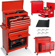 8-drawer Rolling Tool Box Lockable Tool Chest With Detachable Box For Garage 8-drawer Rolling Tool Box Lockable Tool Chest With Detachable Box For Garage