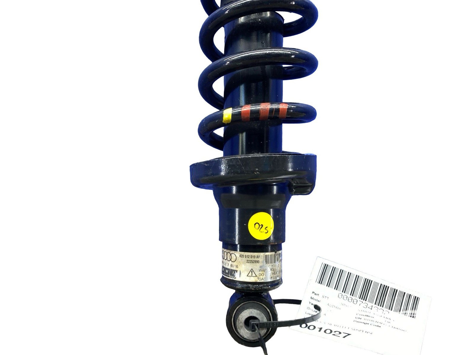 2008-2015 Audi R8 v10 AWD 5.2L REAR LEFT SUSPENSION STRUT ASSEMBLY 420512019AJ