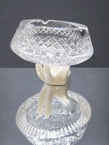 Vintage Tyrone Irish Brilliant Crystal Ashtray Bowl 5-1/4"W Signed •Retired •EUC - Picture 8 of 21