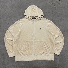 Vintage Polo Ralph Lauren Velour Zip-Up Hoodie