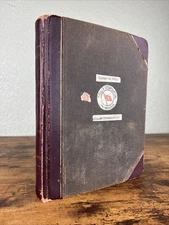 ANTIQUE 1924 HANDWRITTEN TRAVELOGUE STEAMSHIP TRAVEL SCRAPBOOK ~SINGAPORE/KOBE++