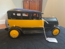1927 Restored Turner Dayton Ohio Pressed Metal Yellow Taxi 4 Cutout Passengers