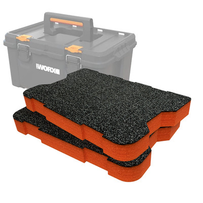 Shadow Foam Worx Stack'N'Roll Toolbox Schaumstoffeinlagen | Schneiden und Abziehen 30 mm bis 50 mm