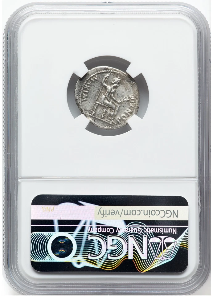 Emperor Tiberius & Pax Biblical Jesus Penny NGC Silver Roman Ancient Coin D558 - Image 4 of 4