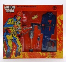 1970 Action Team Feuerwehrmann Outfit Set / Hasbro Schildkr&ouml;t, Ovp, NrfB
