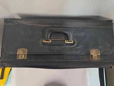 Vintage Cheney England Traveling Salesman Suitcase Pilot Case