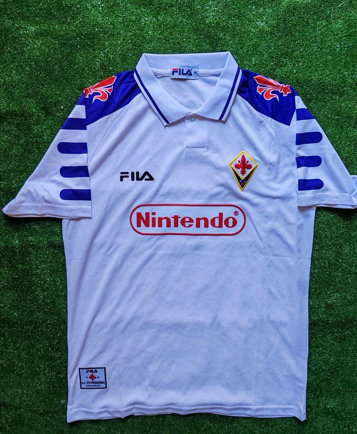 Maglia calcio 1998 99 FIORENTINA M away Nintendo Fila serie A giglio