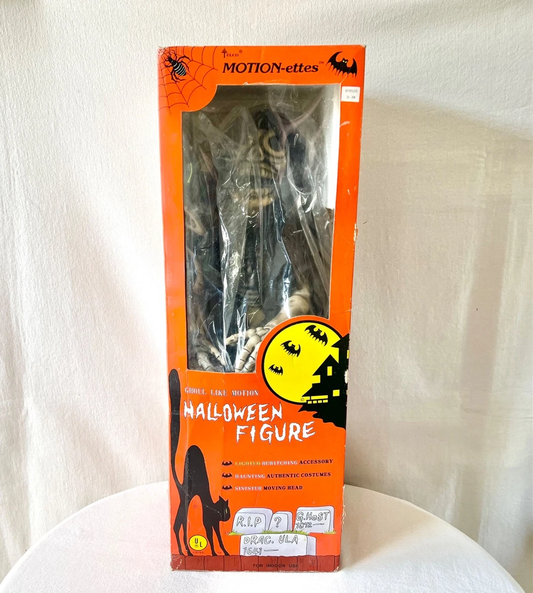 Vintage 1986 Telco Motion-ettes Halloween Skeleton 24” Electric