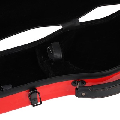 Violin Storage Box With Humidity Gauge Lightweight Carbon Fiber Carrying Cas SET