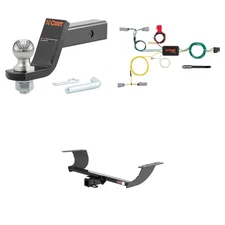 CURT Class 3 Tow Package Trailer Hitch, Wiring, Ball Mount - 13093, 56230, 45856