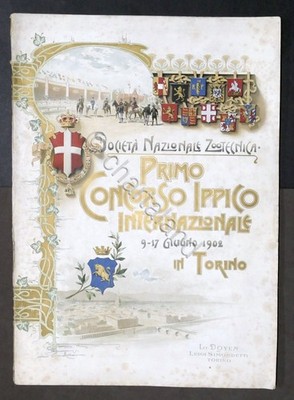Erinnerung an den 1. Internationalen Pferderennen in Turin - Juni 1902