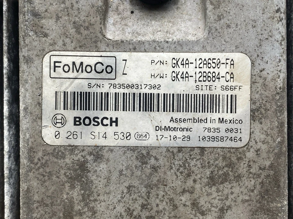 Módulo de control informático Ford Transit 350 2018 motor 3,5 L ECU ECM GK4A-12A650-FA Foto 4 de 4
