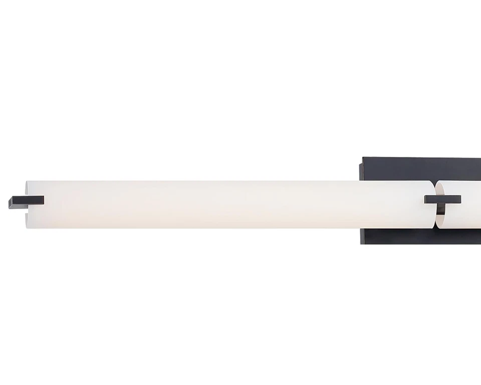 GEORGE KOVACS P5046-37B-L Tubo LED Tocador Baño, 2 Luces, Restauración Oscura Bronce Foto 4 de 4