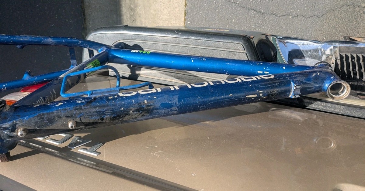 Vintage Cannondale M400 Mountain Bike Frame Blue Aluminum 26