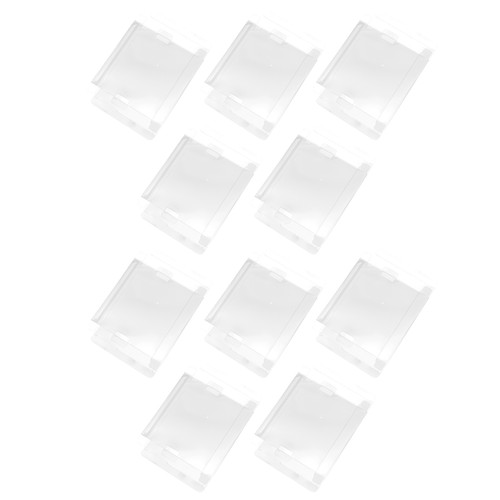 10pcs Sleeves Carts Box Cartridge Protectors Crystal Clear Case For Nintendo NES - Picture 2 of 10